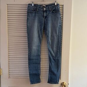 Levi's 524 Too Superlow Women's Skinny Blue Jeans